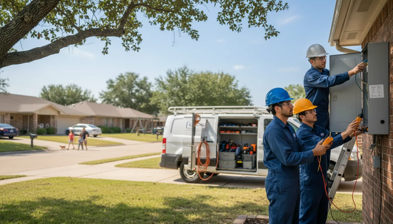 Certified electrician providing emergency electrical services in Ashdown, AR